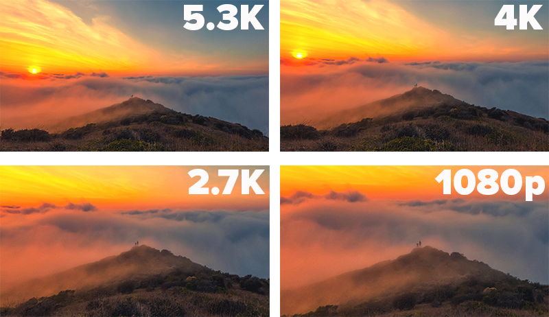 Zooming in on a 5.3K HERO10 Black image